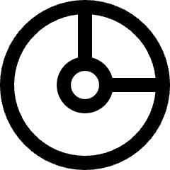 Donut Graph Icon from Sharp Line Set