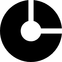 Donut Graph Icon from Sharp Solid Set
