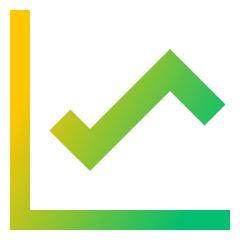 Graph Icon from Sharp Gradient Set