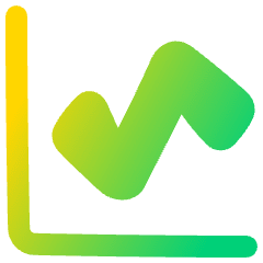 Graph Icon from Plump Gradient Set