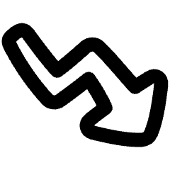 Graph Arrow Decrease Icon from Plump Remix Set
