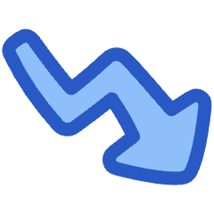 Graph Arrow Decrease Icon from Plump Duo Set