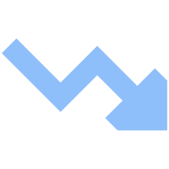 Graph Arrow Decrease Icon from Sharp Flat Set