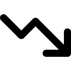 Graph Arrow Decrease Icon from Micro Line Set