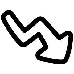 Graph Arrow Decrease Icon from Plump Line Set