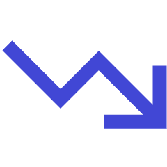 Graph Arrow Decrease Icon from Sharp Duo Set