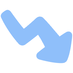 Graph Arrow Decrease Icon from Plump Flat Set