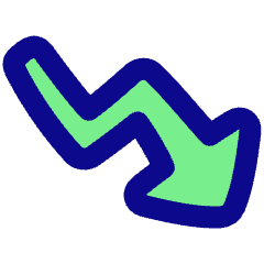 Graph Arrow Decrease Icon from Plump Pop Set