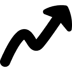 Graph Arrow Increase Icon from Flex Solid Set