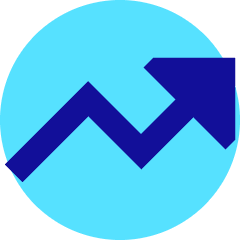 Graph Arrow Increase Icon from Sharp Pop Set