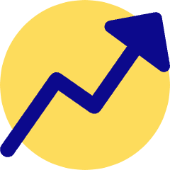 Graph Arrow Increase Icon from Core Pop Set