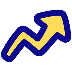 Graph Arrow Increase Icon from Plump Pop Set