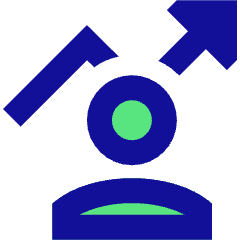 Graph Arrow User Increase Icon from Sharp Pop Set