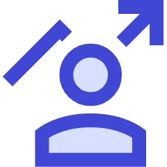Graph Arrow User Increase Icon from Sharp Duo Set