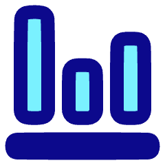 Graph Bar Icon from Plump Pop Set
