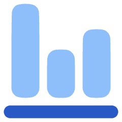 Graph Bar Icon from Plump Flat Set