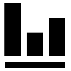 Graph Bar Icon from Sharp Solid Set
