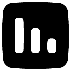 Graph Bar Decrease Square Icon from Plump Solid Set