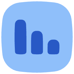 Graph Bar Decrease Square Icon from Flex Flat Set
