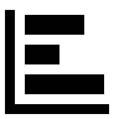 Graph Bar Horizontal Icon from Sharp Solid Set