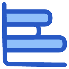 Graph Bar Horizontal Icon from Plump Duo Set