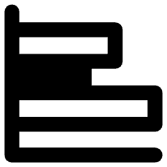 Graph Bar Horizontal Icon from Core Remix Set