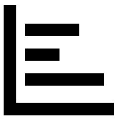 Graph Bar Horizontal Icon from Sharp Remix Set