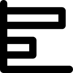 Graph Bar Horizontal Icon from Micro Line Set