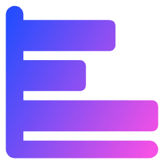 Graph Bar Horizontal Icon from Core Gradient Set