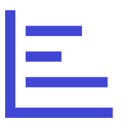 Graph Bar Horizontal Icon from Sharp Duo Set