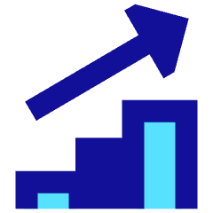 Graph Bar Increase Icon from Sharp Pop Set