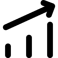 Graph Bar Increase Icon from Micro Line Set