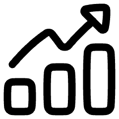 Graph Bar Increase Icon from Plump Line Set