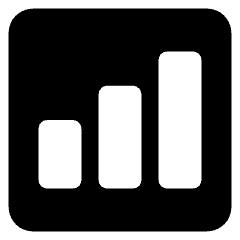 Graph Bar Increase Square Icon from Core Solid Set