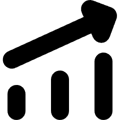 Graph Bar Increase Icon from Micro Solid Set
