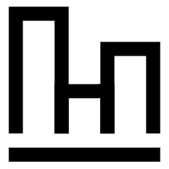Graph Bar Icon from Sharp Line Set