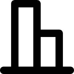 Graph Bar Icon from Micro Line Set