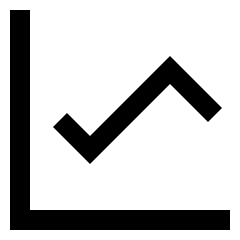 Graph Icon from Sharp Line Set