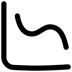 Graph Decrease Icon from Flex Line Set