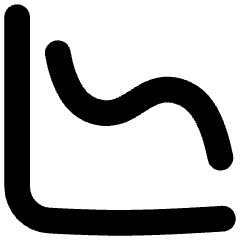 Graph Decrease Icon from Flex Solid Set