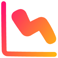 Graph Decrease Icon from Plump Gradient Set