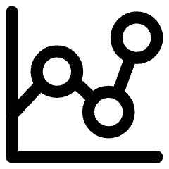 Graph Dot Icon from Core Line Set