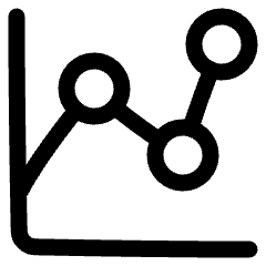 Graph Dot Icon from Plump Line Set