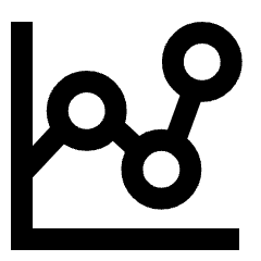 Graph Dot Icon from Sharp Line Set