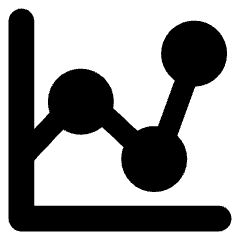 Graph Dot Icon from Core Solid Set