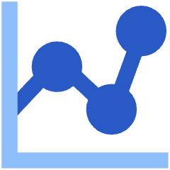 Graph Dot Icon from Sharp Flat Set