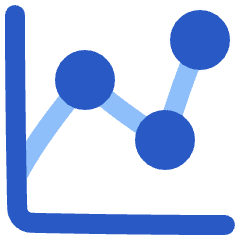 Graph Dot Icon from Plump Flat Set
