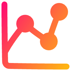 Graph Dot Icon from Plump Gradient Set