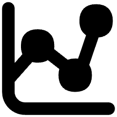 Graph Dot Icon from Flex Solid Set