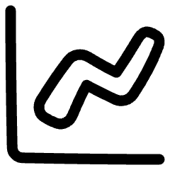 Graph Increase Icon from Plump Line Set